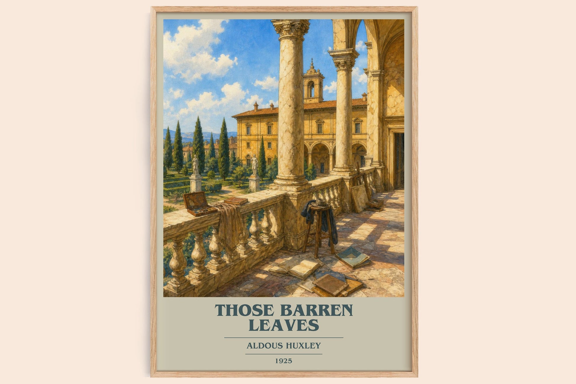 Those Barren Leaves Book Cover Poster by Aldous Huxley