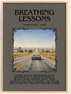 Breathing Lessons Minimalist Book Poster by Anne Tyler – image 1