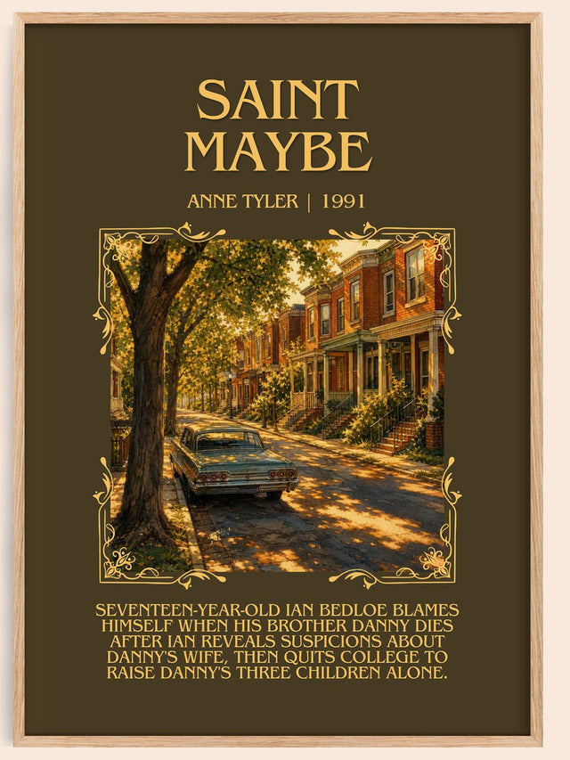Saint Maybe Minimalist Book Poster by Anne Tyler