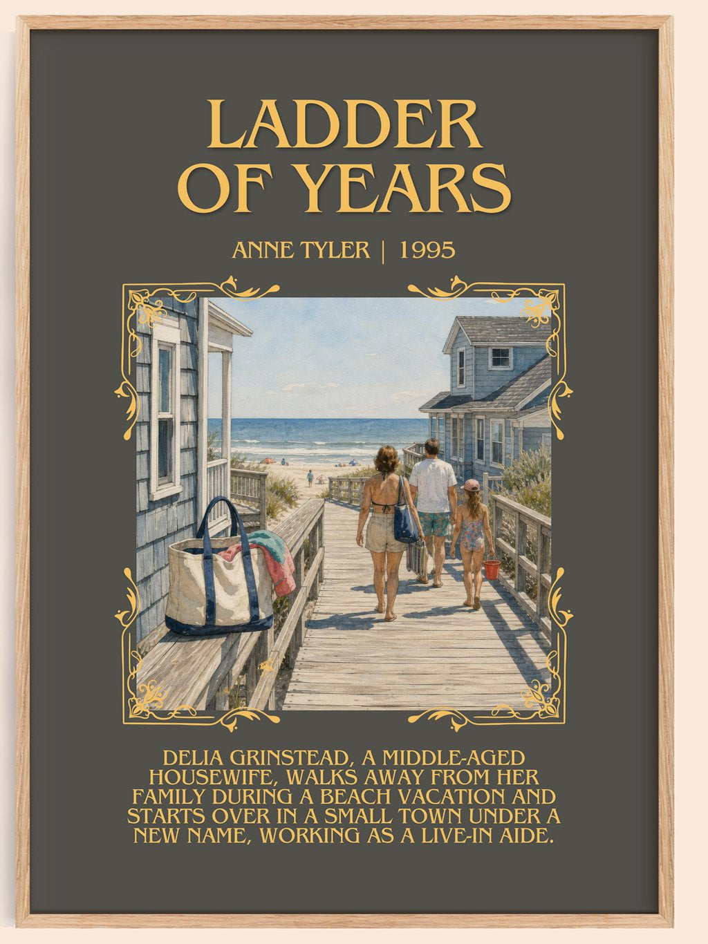 Ladder Of Years Minimalist Book Poster by Anne Tyler – book poster