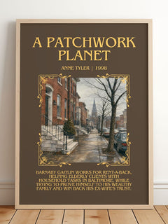 A Patchwork Planet Minimalist Book Poster by Anne Tyler – image 2