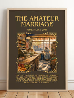 The Amateur Marriage Minimalist Book Poster by Anne Tyler – image 2