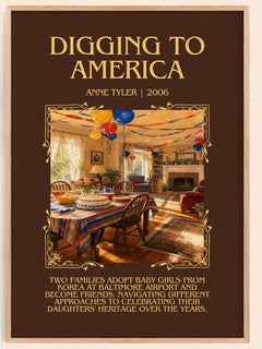Digging To America Minimalist Book Poster by Anne Tyler – image 1