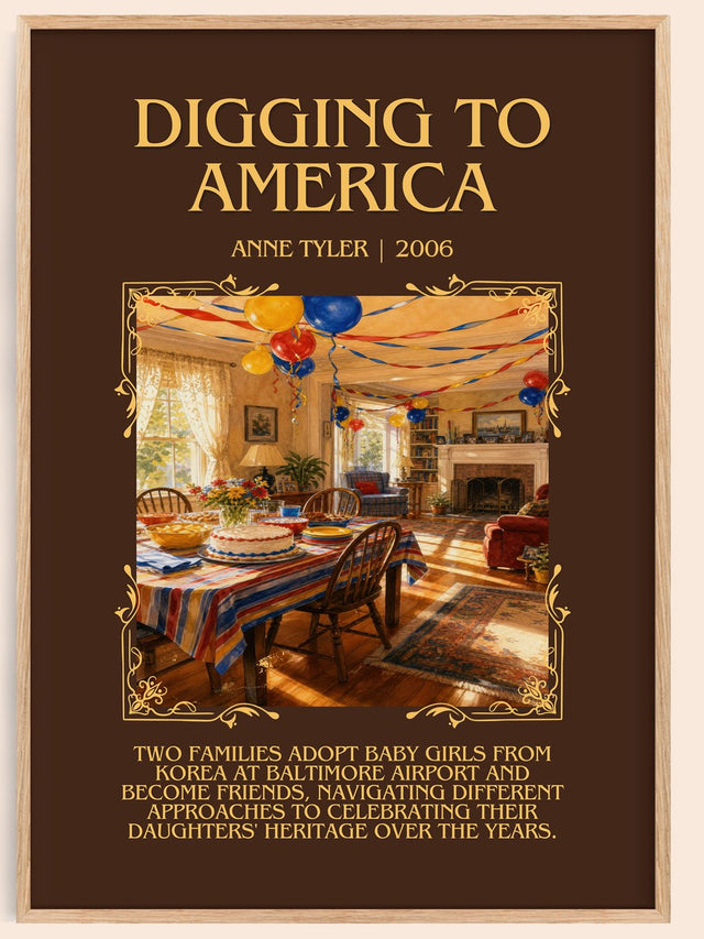 Digging To America Minimalist Book Poster by Anne Tyler