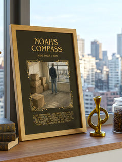 Noah'S Compass Minimalist Book Poster by Anne Tyler – image 3