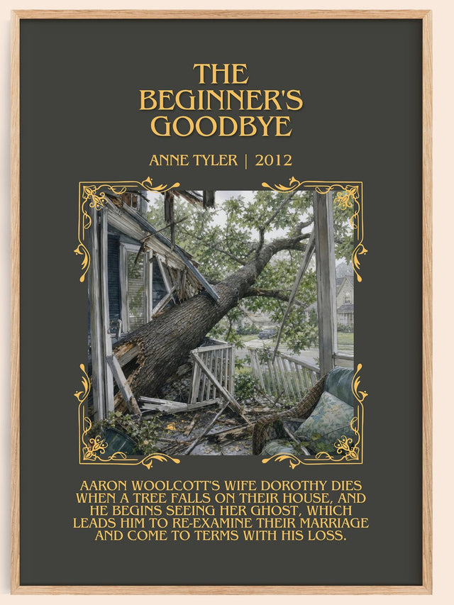 The Beginner'S Goodbye Minimalist Book Poster by Anne Tyler