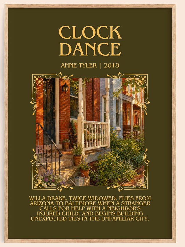 Clock Dance Minimalist Book Poster by Anne Tyler