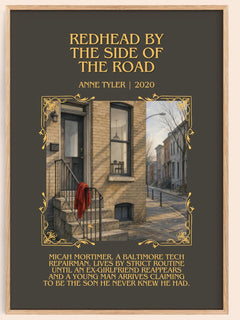 Redhead By The Side Of The Road Minimalist Book Poster by Anne Tyler – image 1