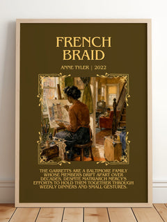 French Braid Minimalist Book Poster by Anne Tyler – image 2