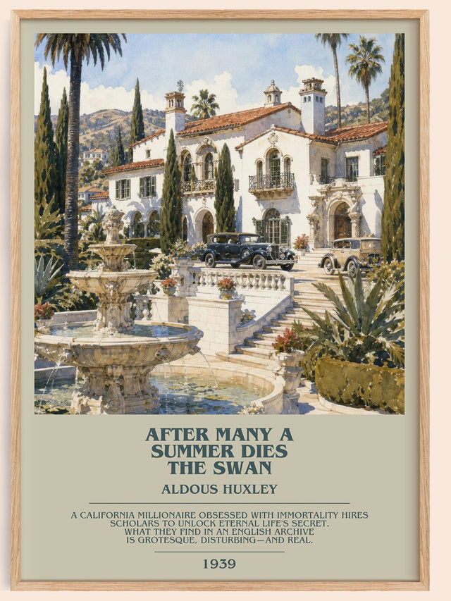 After Many A Summer Dies The Swan Bookish Wall Art by Aldous Huxley