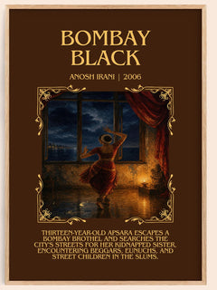 Bombay Black Minimalist Book Poster by Anosh Irani – image 1