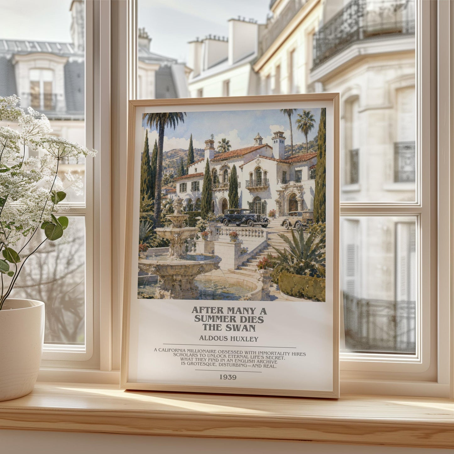 After Many A Summer Dies The Swan Bookish Wall Art by Aldous Huxley