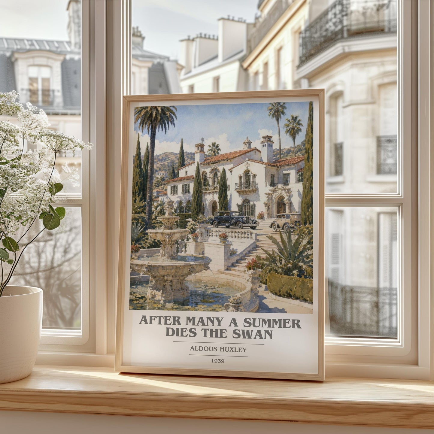 After Many A Summer Dies The Swan Book Cover Poster by Aldous Huxley