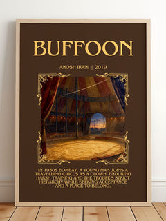 Buffoon Minimalist Book Poster by Anosh Irani – image 2