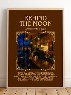Behind The Moon Minimalist Book Poster by Anosh Irani – image 2