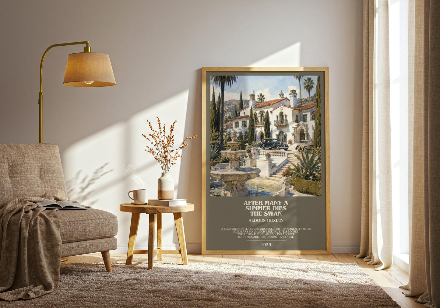 After Many A Summer Dies The Swan Bookish Wall Art by Aldous Huxley