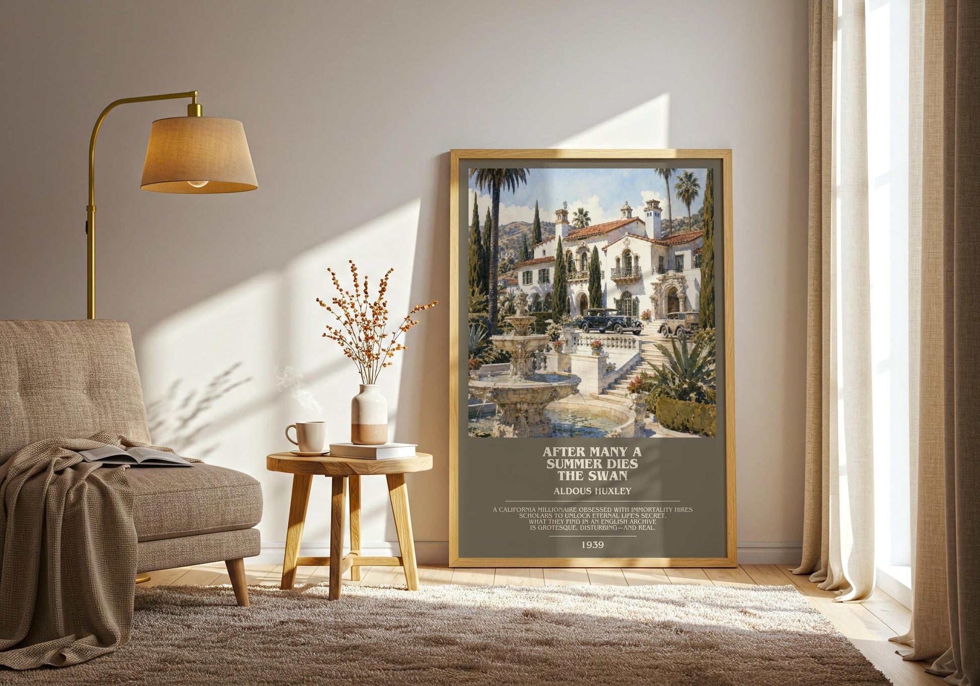 After Many A Summer Dies The Swan Bookish Wall Art by Aldous Huxley