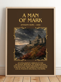 A Man Of Mark Minimalist Book Poster by Anthony Hope – image 2
