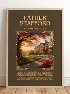 Father Stafford Minimalist Book Poster by Anthony Hope – image 2