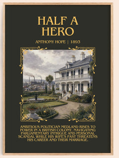 Half A Hero Minimalist Book Poster by Anthony Hope – image 1