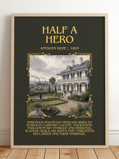 Half A Hero Minimalist Book Poster by Anthony Hope – image 2