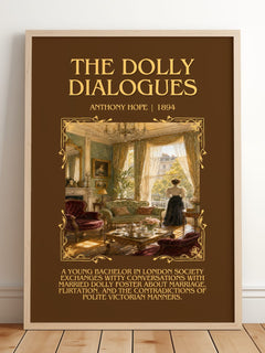The Dolly Dialogues Minimalist Book Poster by Anthony Hope – image 2