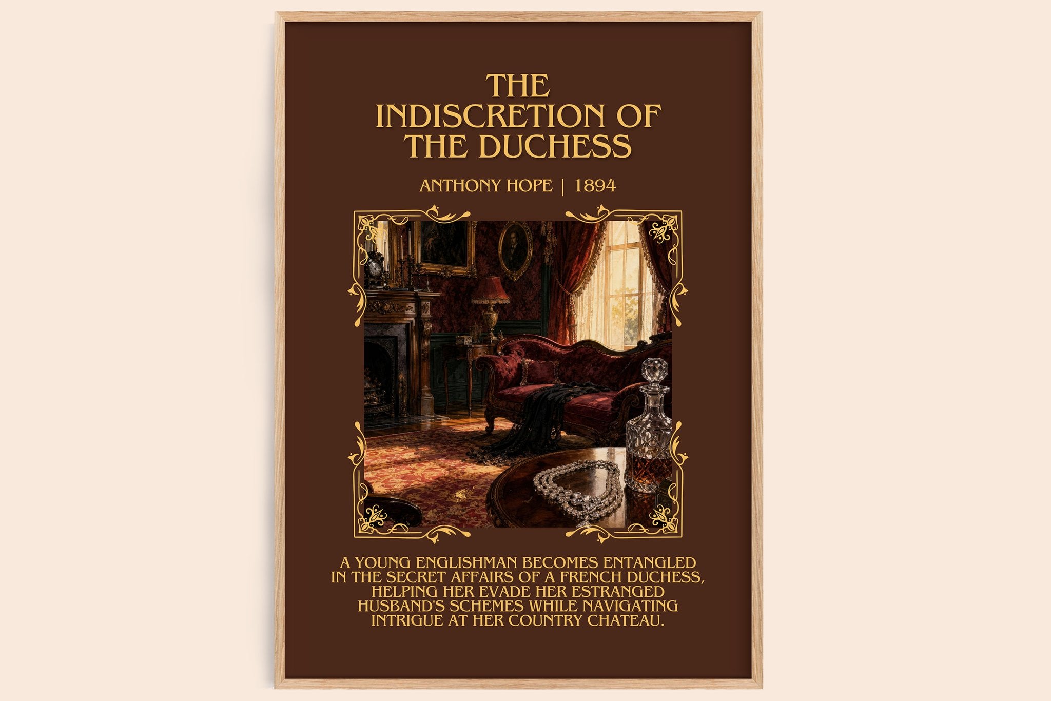 The Indiscretion Of The Duchess Minimalist Book Poster by Anthony Hope