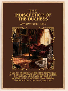The Indiscretion Of The Duchess Minimalist Book Poster by Anthony Hope – image 1