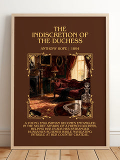 The Indiscretion Of The Duchess Minimalist Book Poster by Anthony Hope – image 2