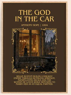 The God In The Car Minimalist Book Poster by Anthony Hope – image 1