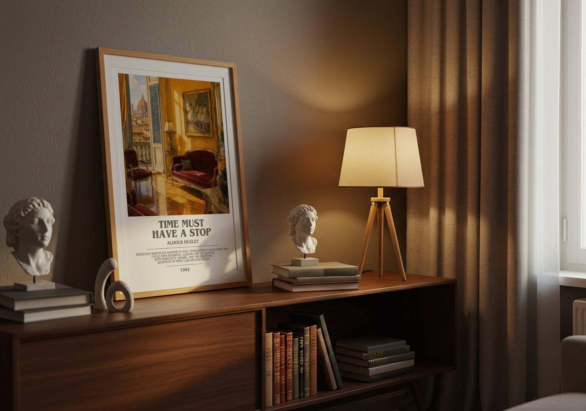 Time Must Have A Stop Bookish Wall Art by Aldous Huxley