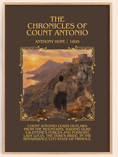 The Chronicles Of Count Antonio Minimalist Book Poster by Anthony Hope – image 1