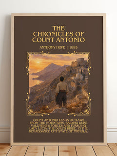 The Chronicles Of Count Antonio Minimalist Book Poster by Anthony Hope – image 2