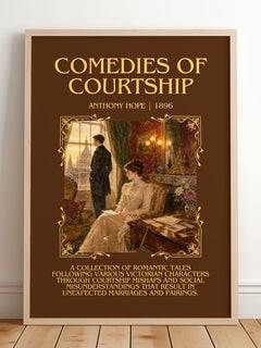 Comedies Of Courtship Minimalist Book Poster by Anthony Hope – image 2