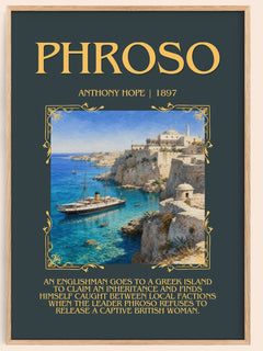 Phroso Minimalist Book Poster by Anthony Hope – image 1