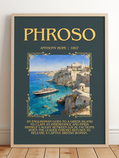 Phroso Minimalist Book Poster by Anthony Hope – image 2