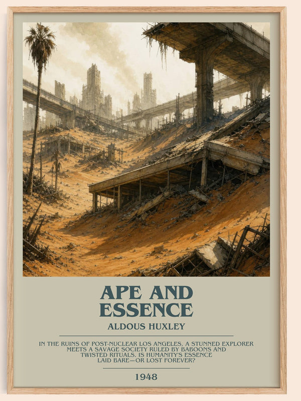 Ape And Essence Bookish Wall Art by Aldous Huxley