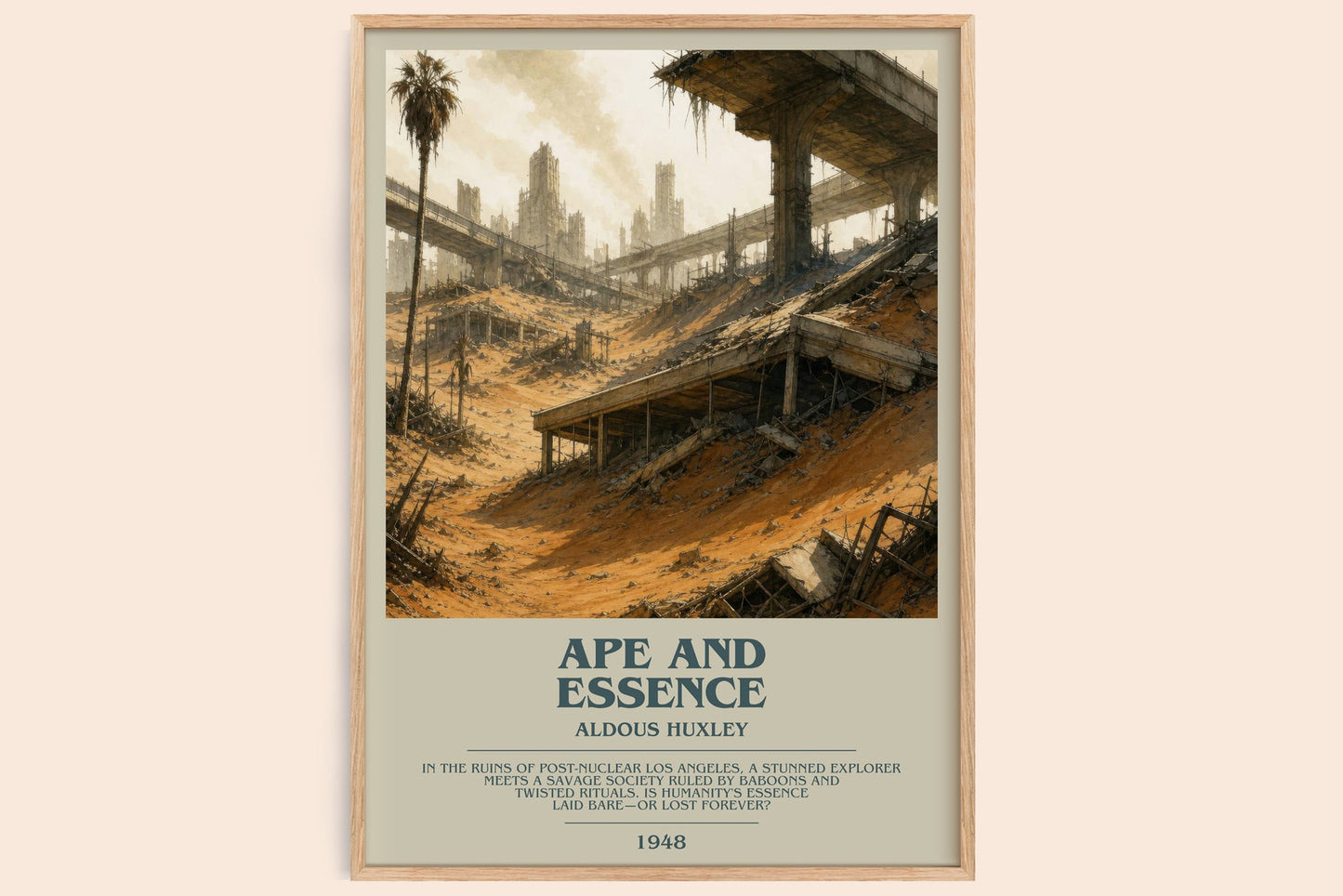 Ape And Essence Bookish Wall Art by Aldous Huxley