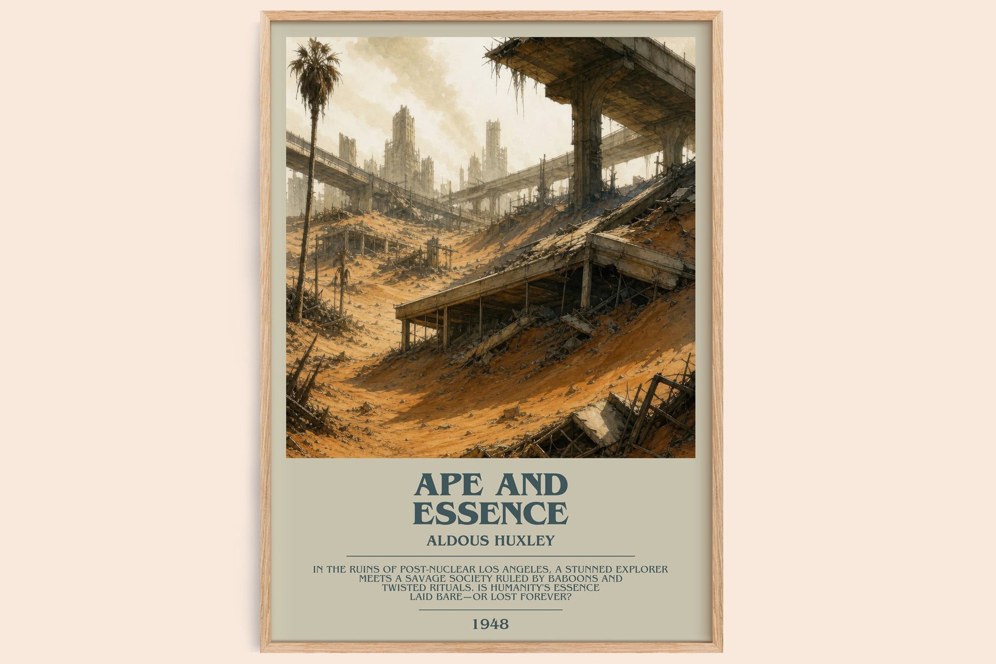 Ape And Essence Bookish Wall Art by Aldous Huxley