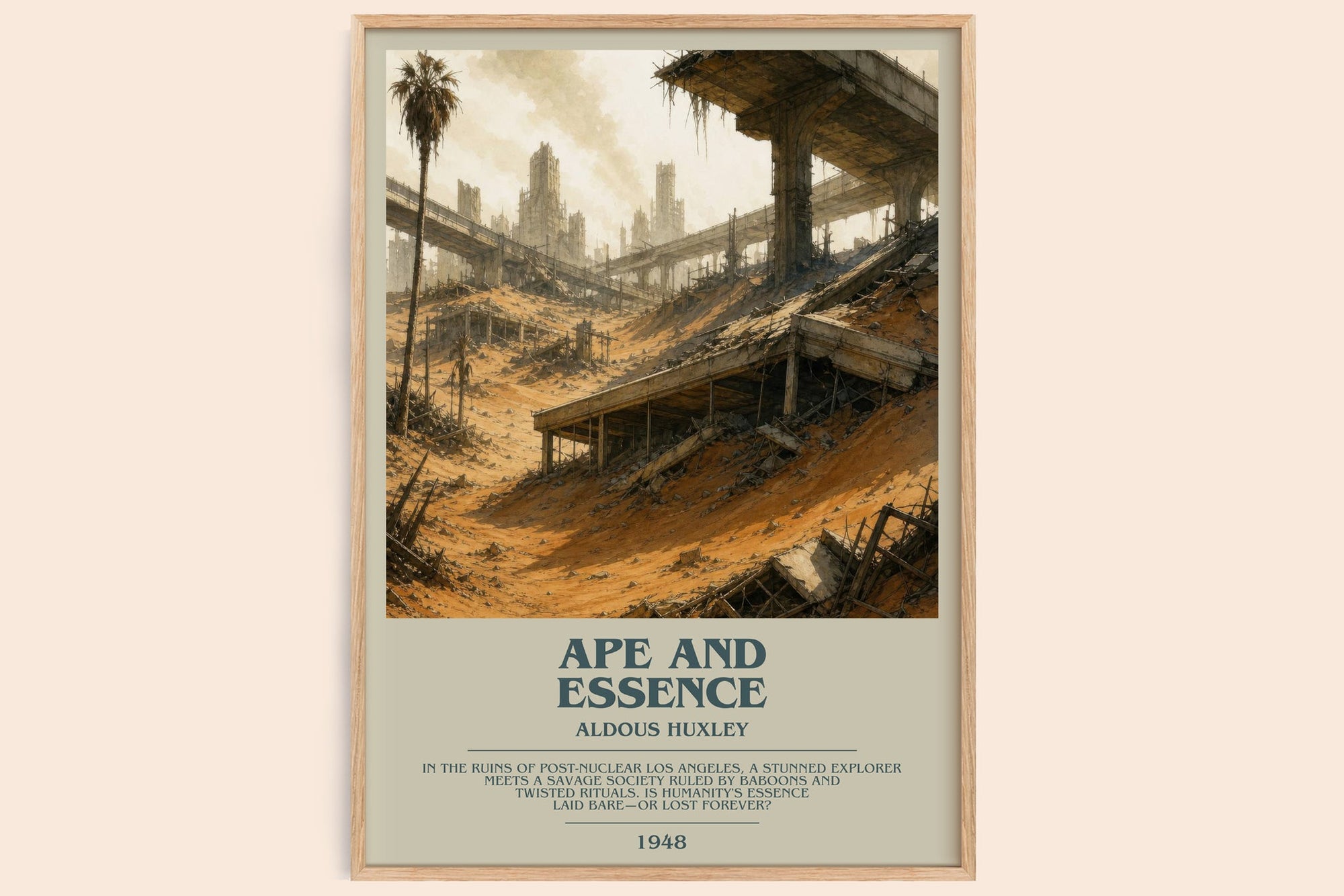 Ape And Essence Bookish Wall Art by Aldous Huxley
