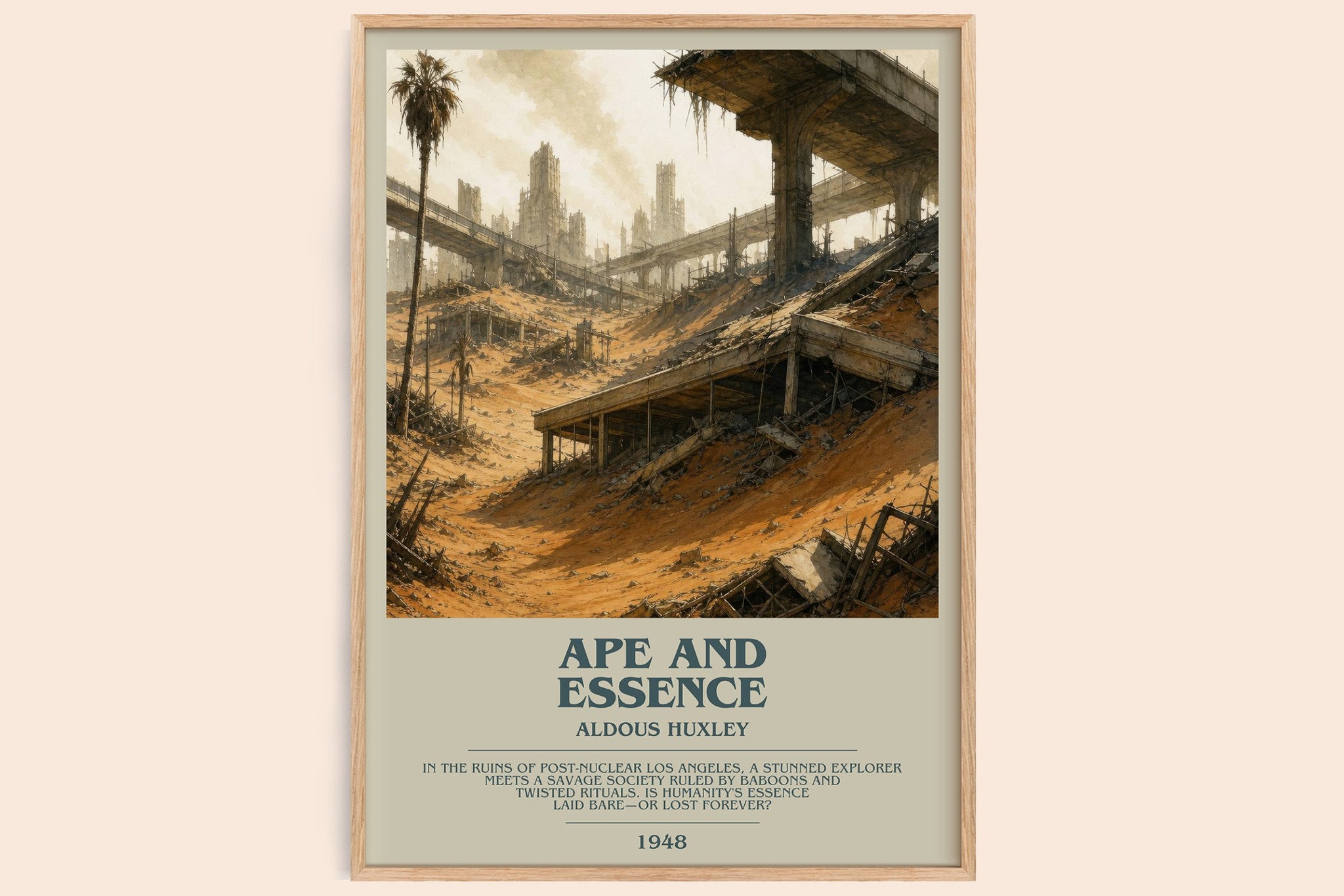 Ape And Essence Bookish Wall Art by Aldous Huxley