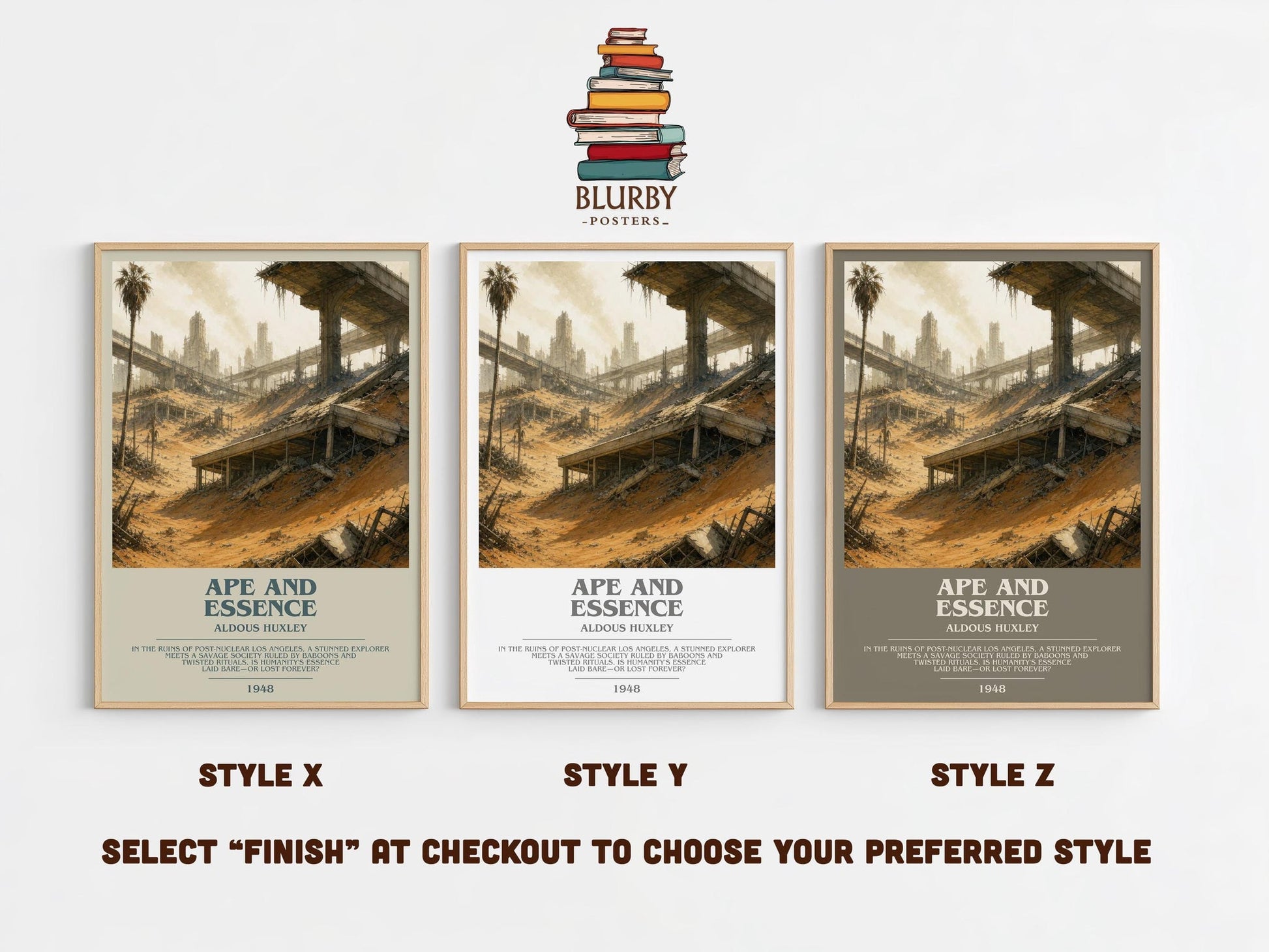 Ape And Essence Bookish Wall Art by Aldous Huxley