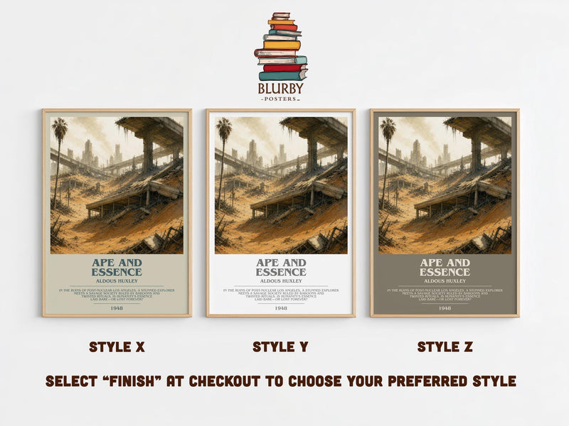 Ape And Essence Bookish Wall Art by Aldous Huxley
