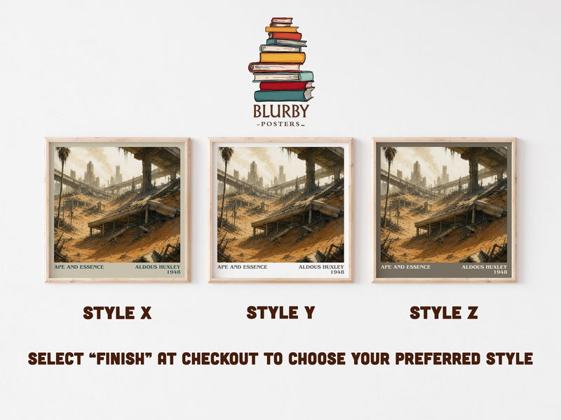 Ape And Essence Literary Art Print by Aldous Huxley