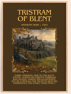 Tristram Of Blent Minimalist Book Poster by Anthony Hope – image 1