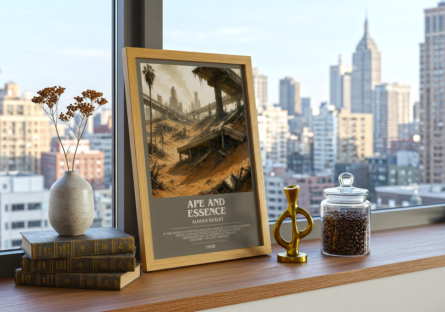 Ape And Essence Bookish Wall Art by Aldous Huxley
