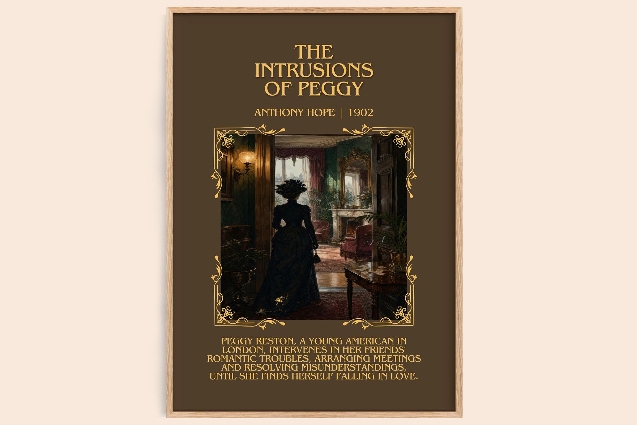 The Intrusions Of Peggy Minimalist Book Poster by Anthony Hope