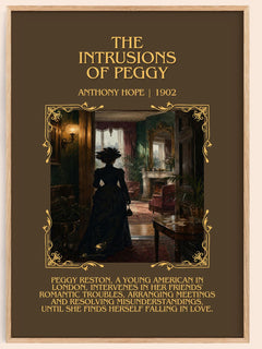 The Intrusions Of Peggy Minimalist Book Poster by Anthony Hope – image 1