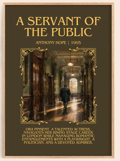 A Servant Of The Public Minimalist Book Poster by Anthony Hope – image 1