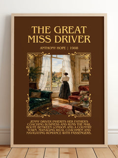 The Great Miss Driver Minimalist Book Poster by Anthony Hope – image 2